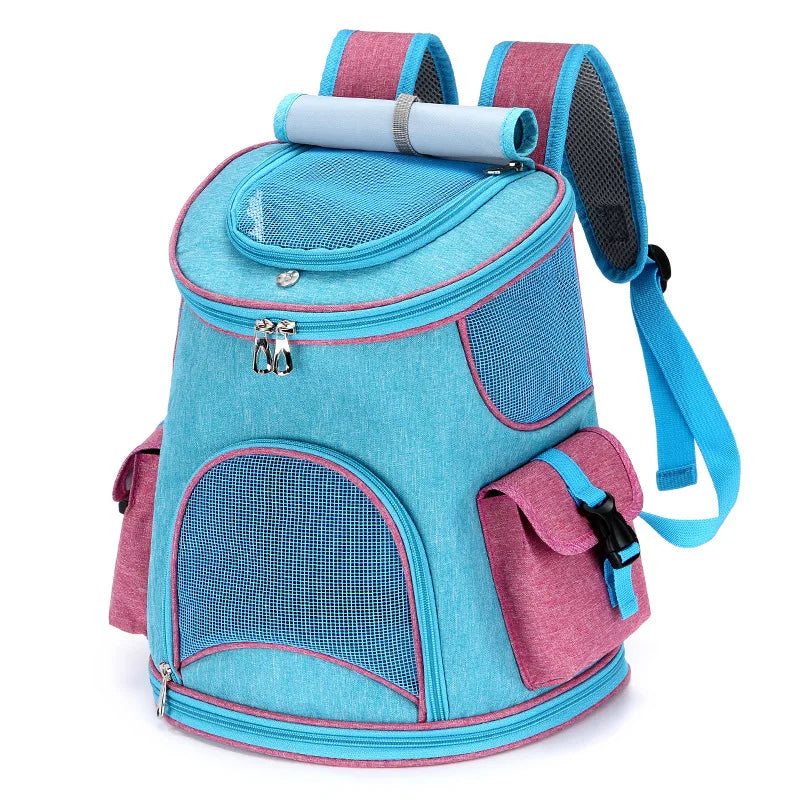 Pet Bags Breathable and Cool Travel Backpack with Two Side Pockets