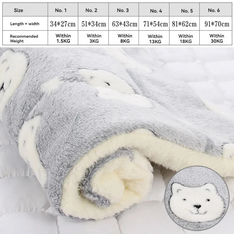 Soft Flannel Pet Blanket puppy Sleeping Cover Towel cushion for small Medium large dogs