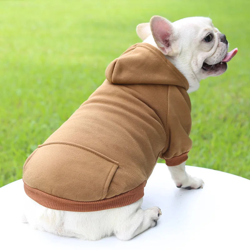 Dog Winter Hooded Sweatshirt for Small Medium Puppy