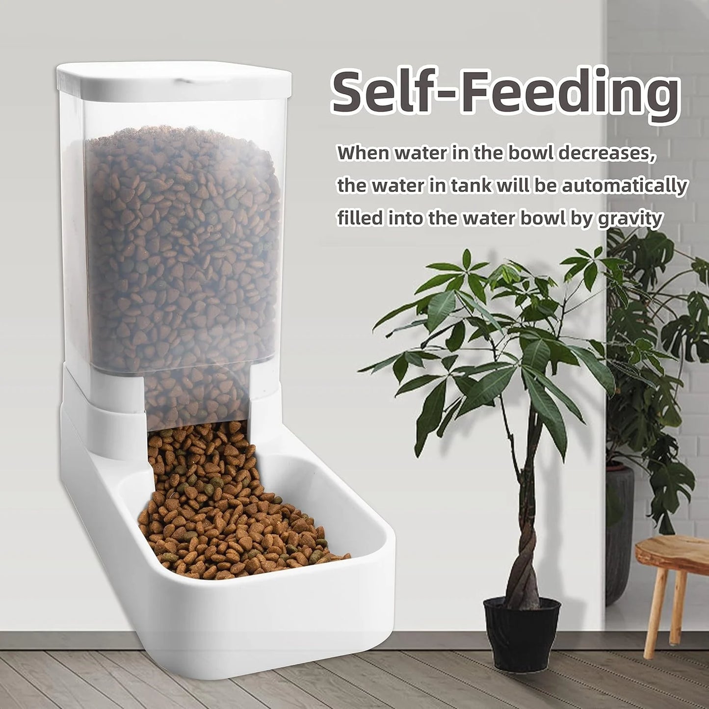 Dog and cat Feeder Water Dispenser Automatic