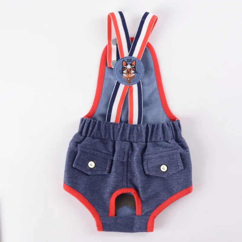 Cat Dog Female Panties Denim