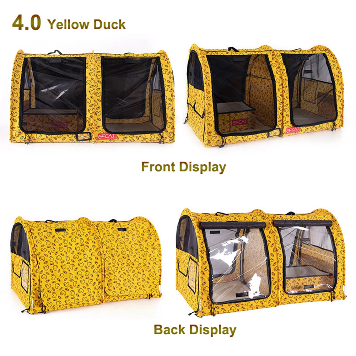 Large Pet Dog Cat Cage Foldable