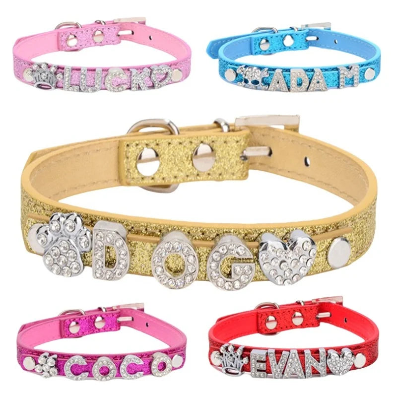 Customized Dog Collars Bling Rhinestone