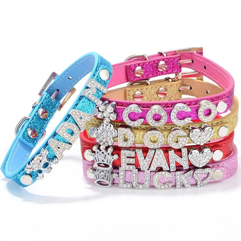 Customized Dog Collars Bling Rhinestone