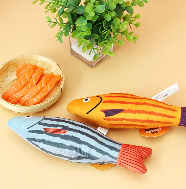 Cat And Puppy Toys Catnip Seafood Fish