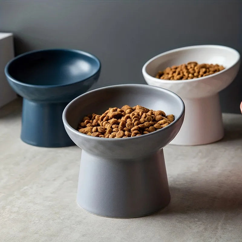 Ceramic Raised  Food Bowls