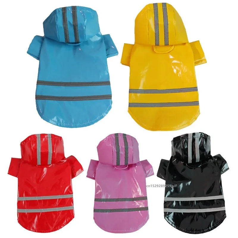 Dog Raincoat Reflective Waterproof Snowproof Pet Coat