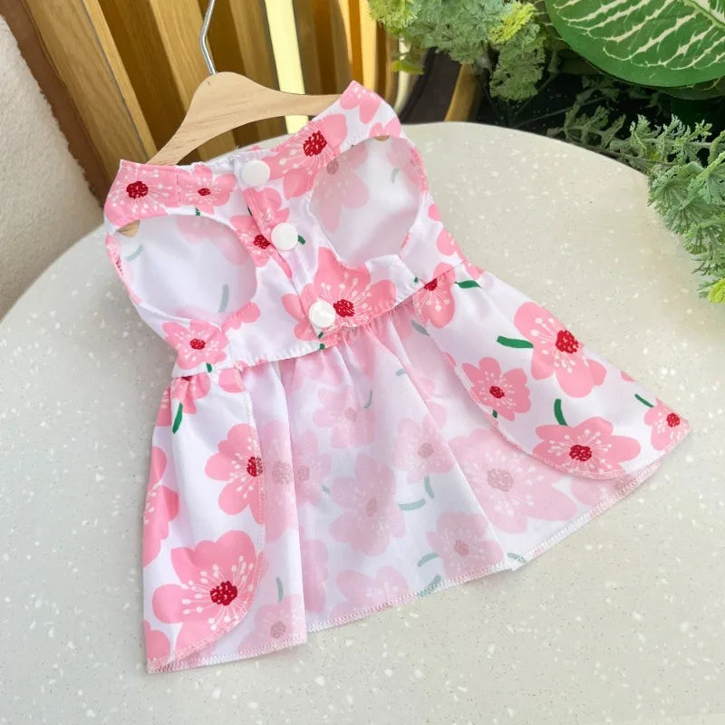 Pet Skirt Cute Dog Dress Bow Lace for Small Medium Puppy