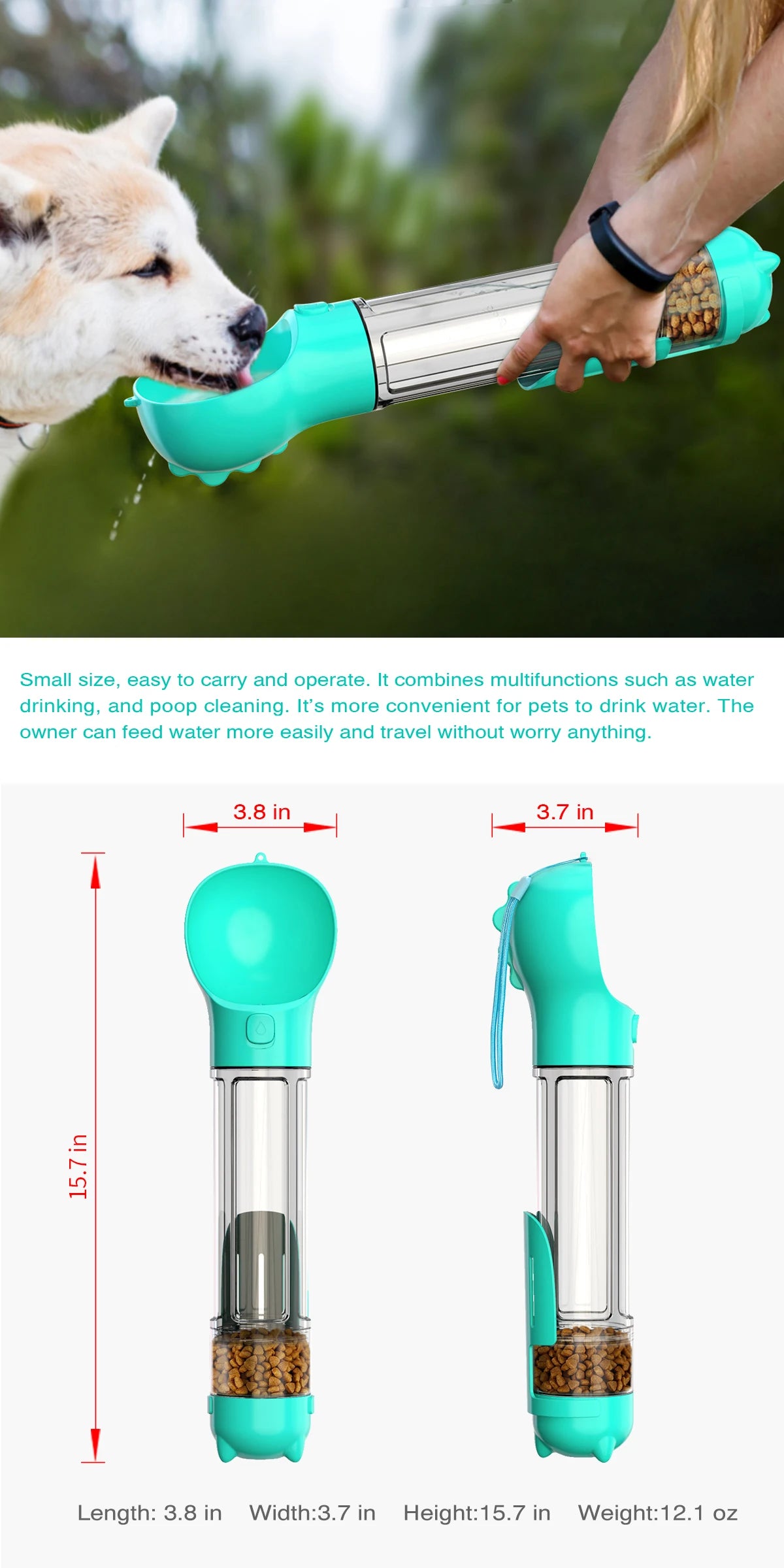 Dog Water Bottle Outdoor Portable