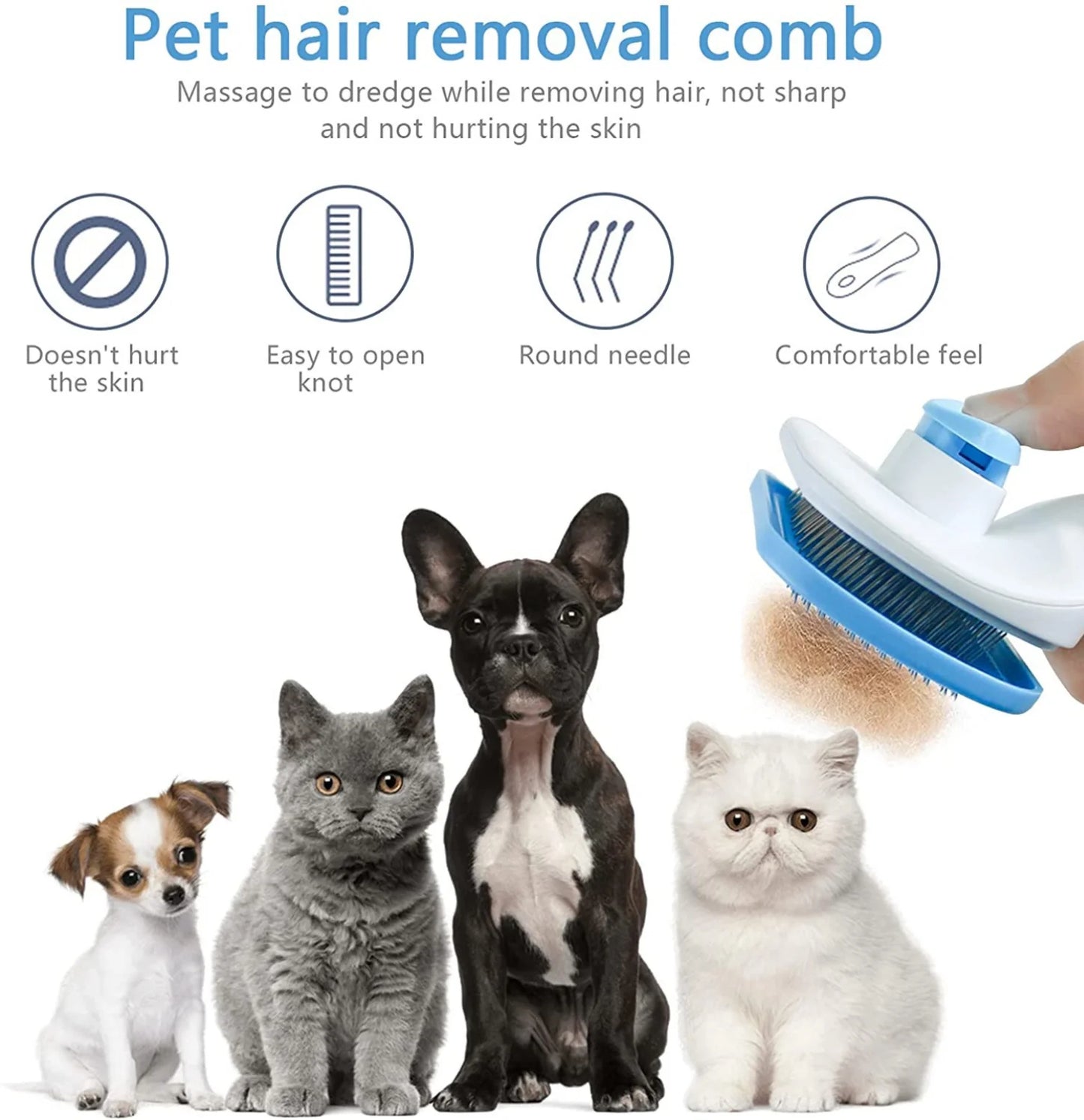 Dog Cat Hair Remover Brush