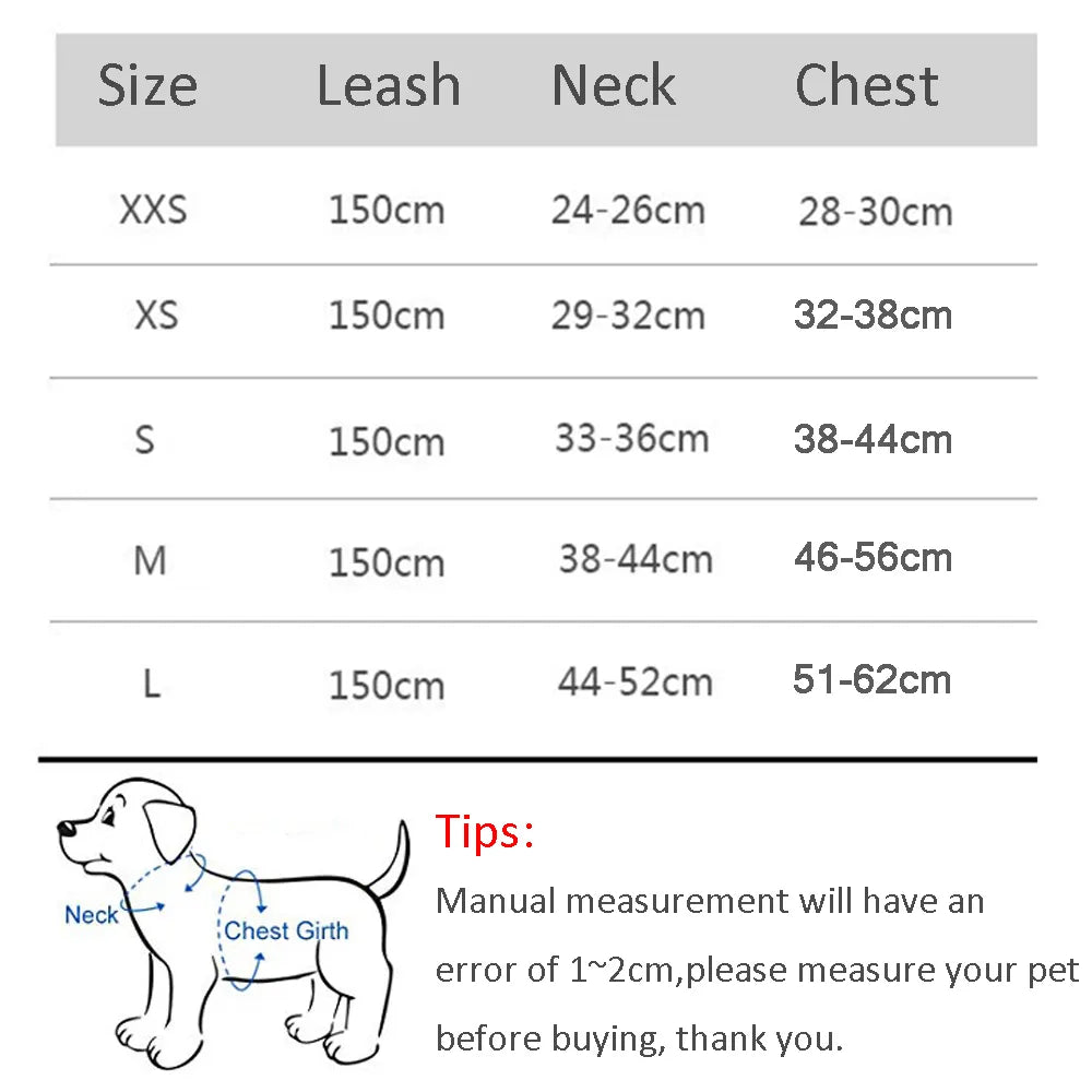 Adjustable Puppy Cat Dog Harness