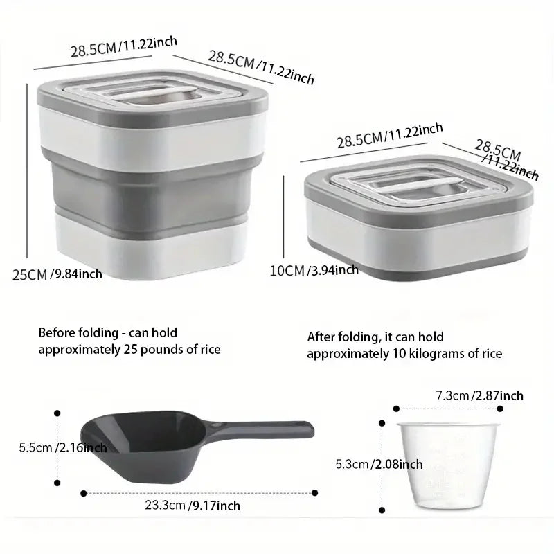 Food Storage Container Collapsible