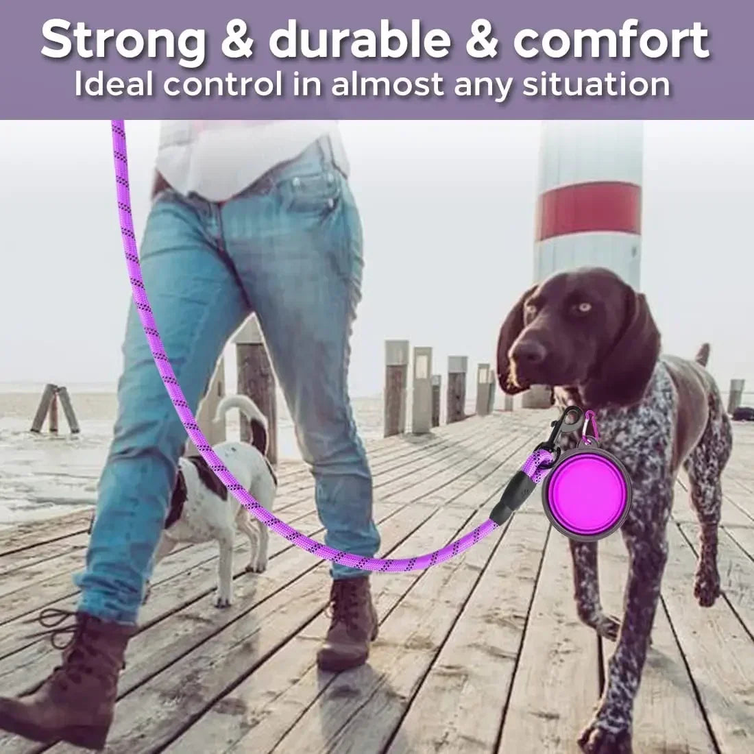 Reflective Leash for Big Small Medium Dogs