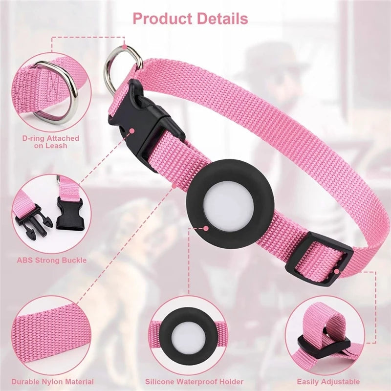 Dog Airtag Collar Nylon Pet Cat