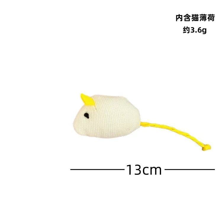 3-200 Pcs Rattle Cat Mouse Toys