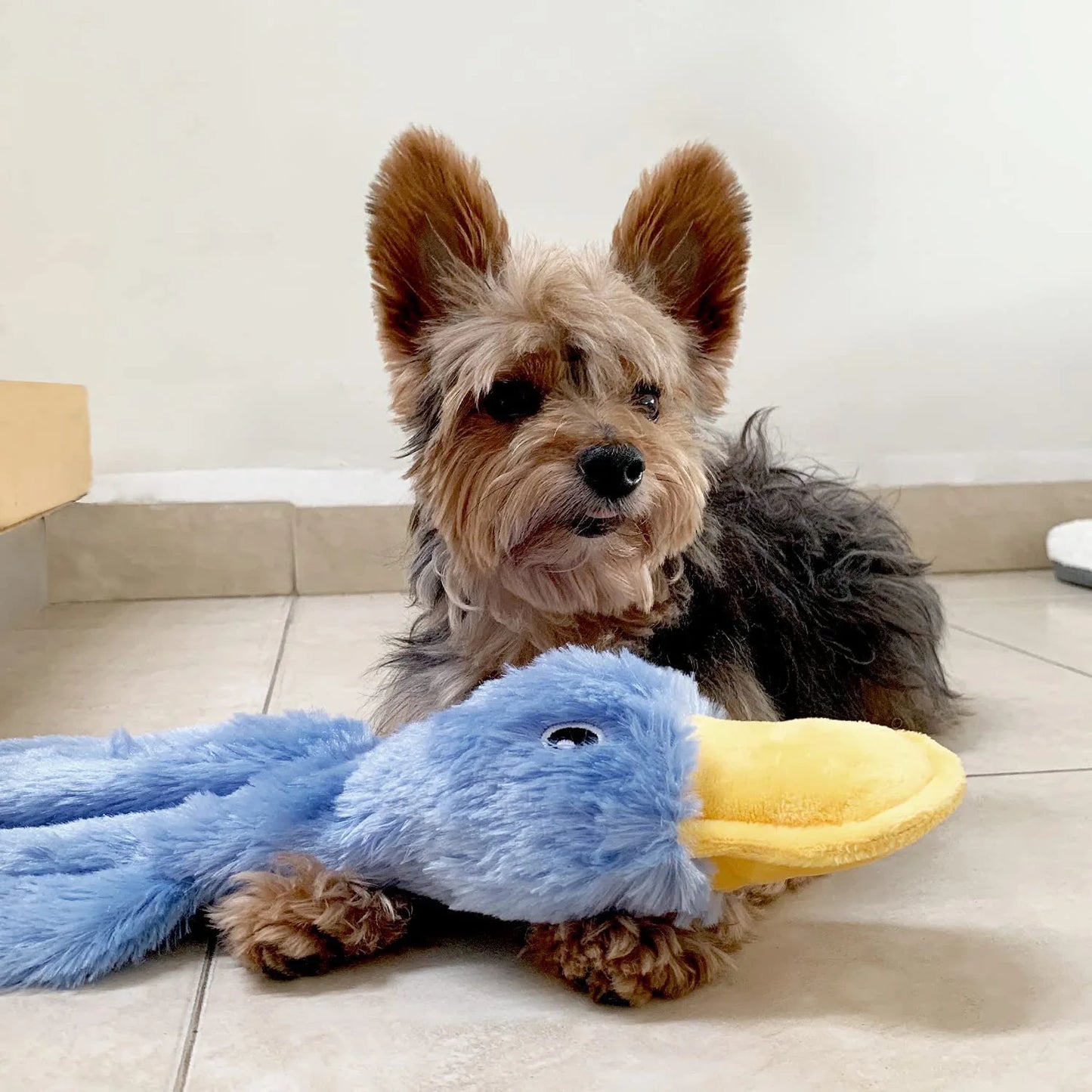 Dog Plush Sound Toys Yellow Duck Puppy Squeaky Interactive Stuffed