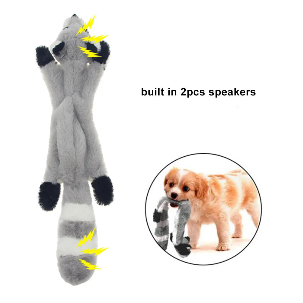 Skinny No Stuffing Squeaky Plush Dog Chew Toys