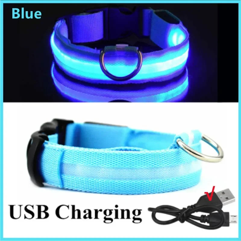 3 Modes Dog Luminous Charge Collar Led Usb