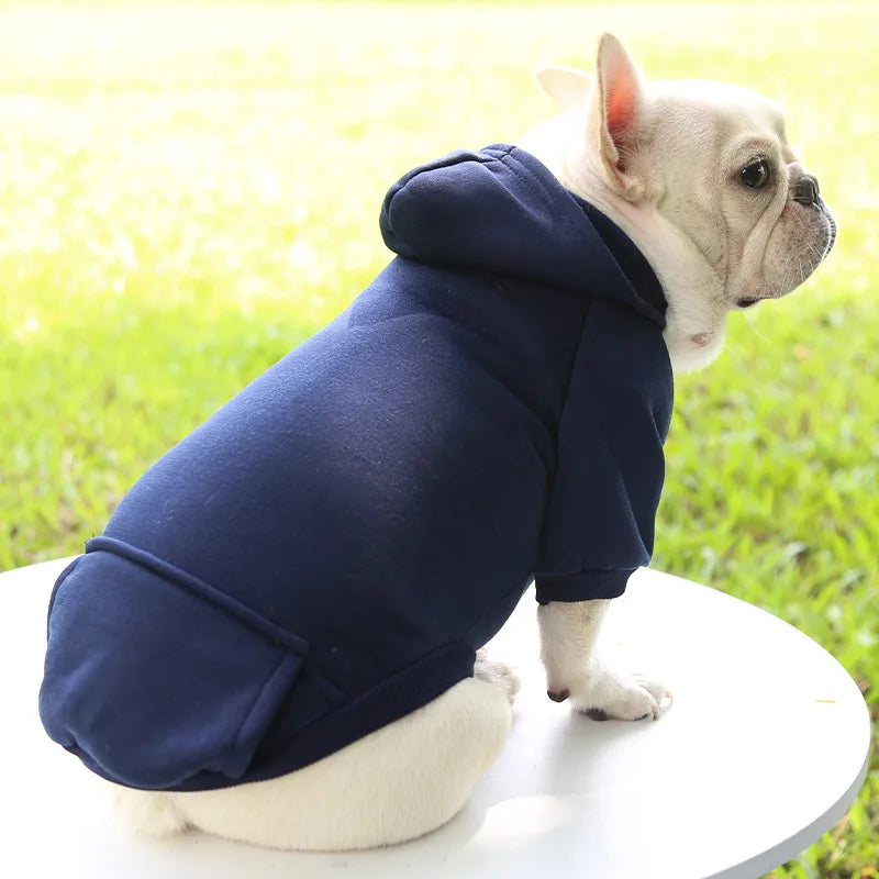 Dog Winter Hooded Sweatshirt for Small Medium Puppy