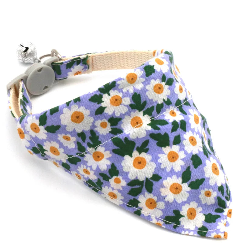 Adjustable Little Daisy Dog Neck Scarf