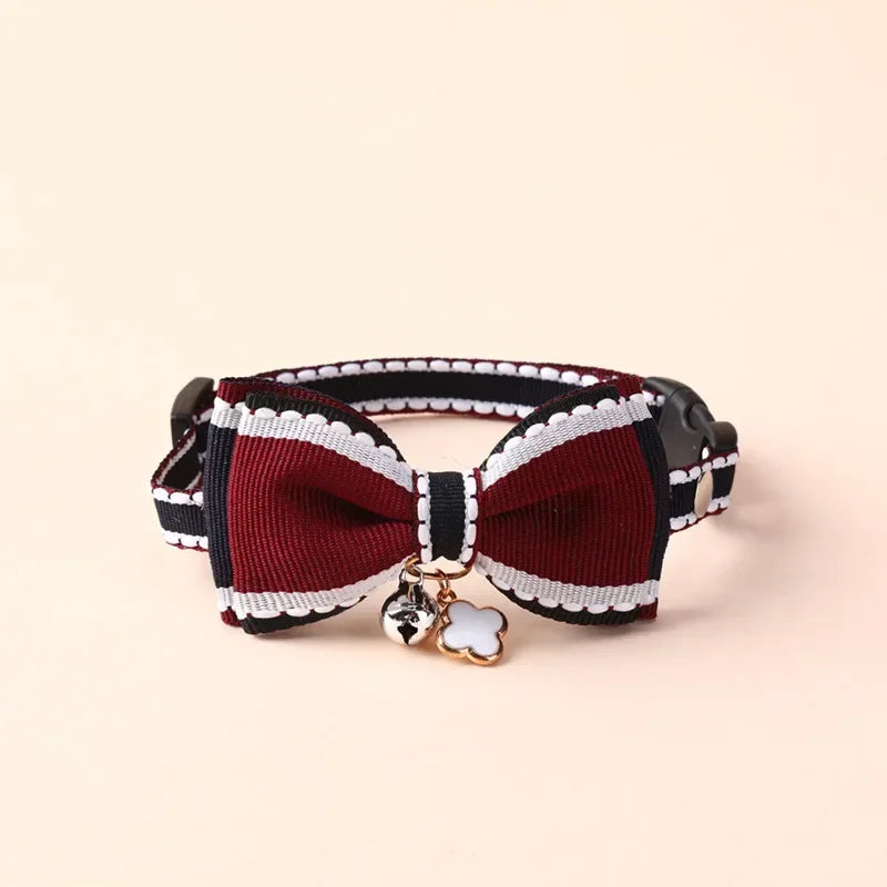 Cute Pet Girl Cat Dog Collar Adjustable