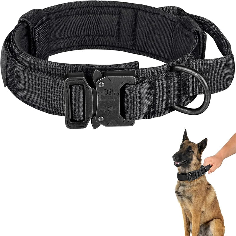 Tactical Dog Collar and Leash, Military Adjustable Durable Nylon Leash