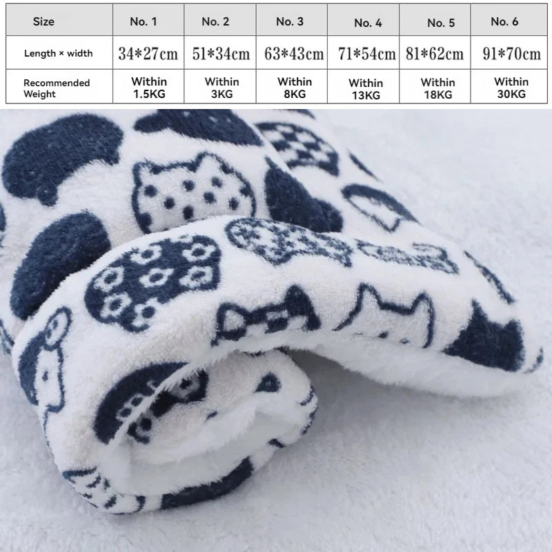 Soft Flannel Pet Blanket puppy Sleeping Cover Towel cushion for small Medium large dogs