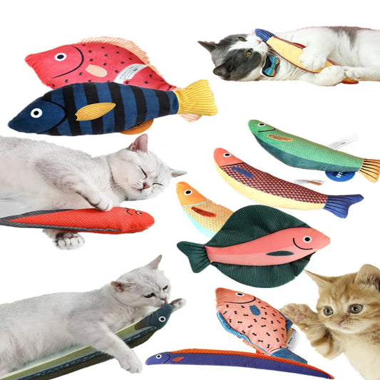 Cat And Puppy Toys Catnip Seafood Fish