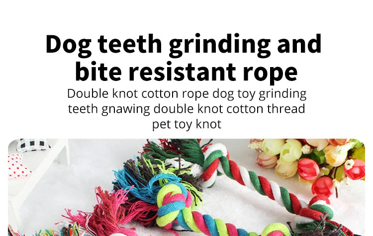 Dog Toy Pet Molar Bite-resistant Cotton Rope