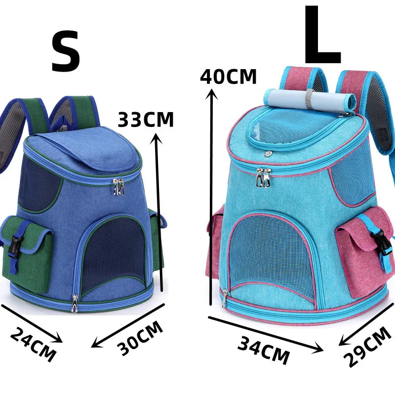 Pet Bags Breathable and Cool Travel Backpack with Two Side Pockets