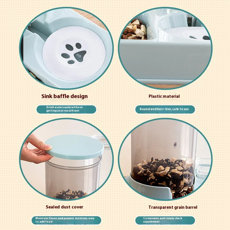 Automatic Pet Feeder Water Dispenser Integrated